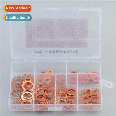 120pcs M5-M12 Copper washer Copper Oil Seal Sealing Washer C