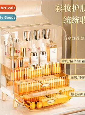 Cosmetic Organizer DustproTransparent Covered Dresser Drawer