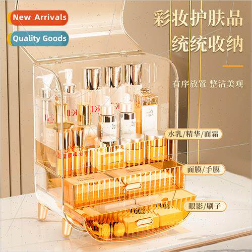 Cosmetic Organizer DustproTransparent Covered Dresser Drawer