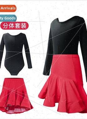 Childrens Latin Dance Competion Unims Autumn Womens Long Sle