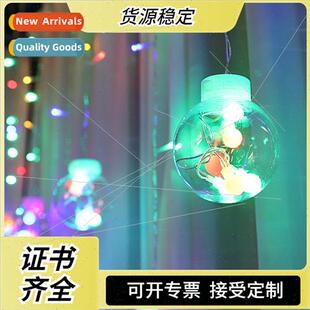 curtain led Orb lights colorf string Christmas