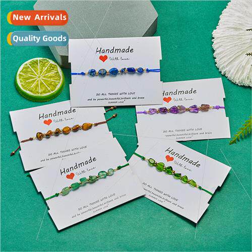New irregular gravel bracelet couple hand-woven hundred hjew