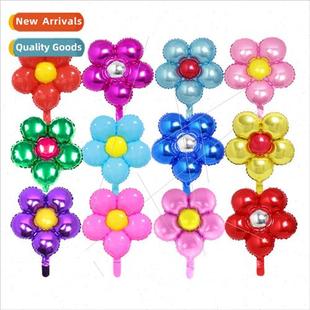 round aluminum film balloon wedding arrangement petal alumin