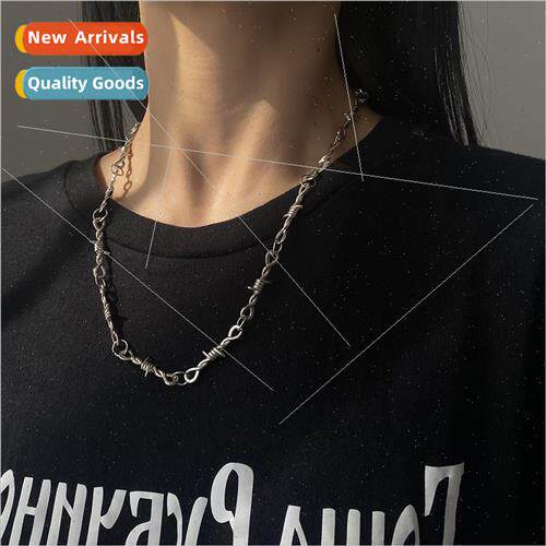 Hundreds thorns necklace men tide hip-hop Europe niche premi