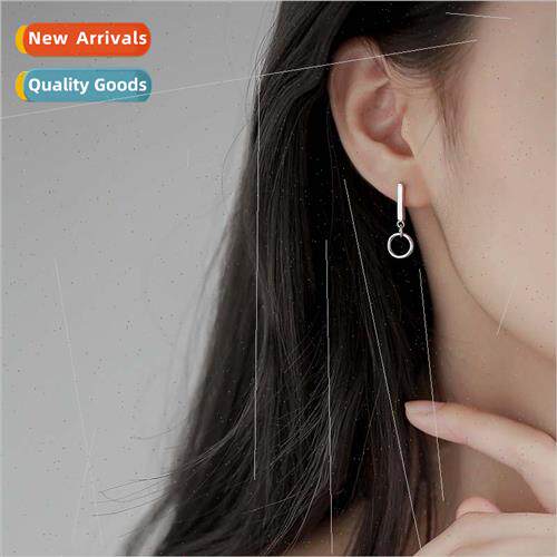 Long circle geometric female earrings retro fashion versatil