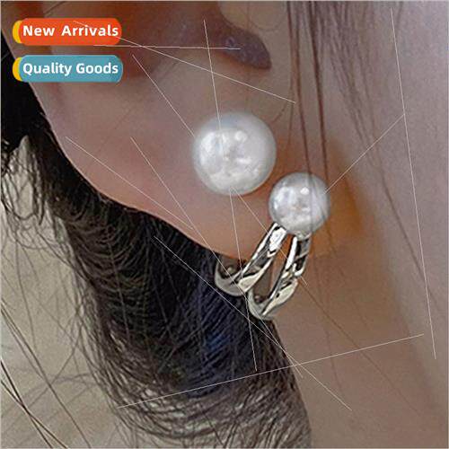 Pearl earrings适用women French studs niche earrings vintage