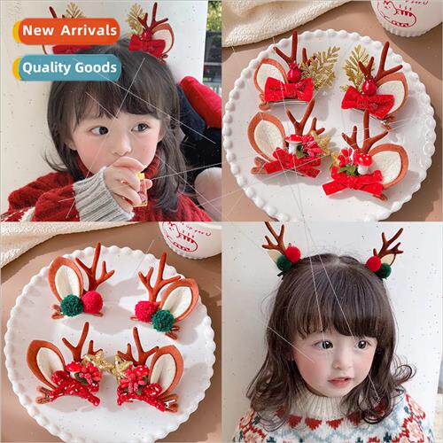 Stereoscopic antlers Christmas children hair clips new Korea
