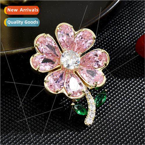 INS New Elegant Exquise xury Floral Coat Anti-Shine Magnetic