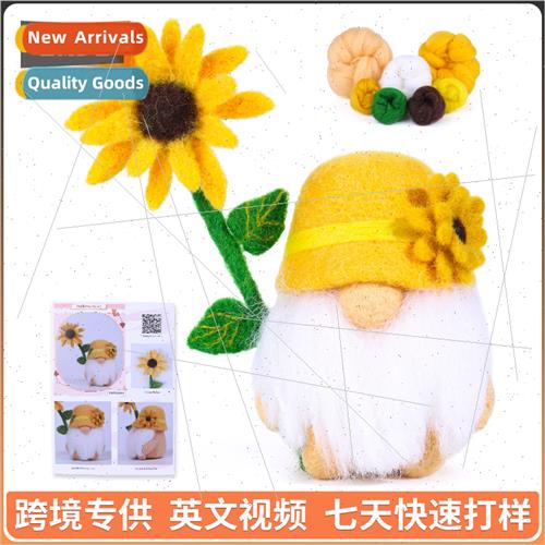 New sunflower gnome faceless doll doll home furnishings wool