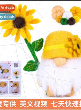New sunflower gnome faceless doll doll home furnishings wool