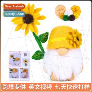 New sunflower gnome faceless doll doll home furnishings wool