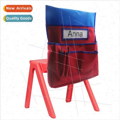 School Children Seat Backrest Storage Bag Multi-Pocket Presc