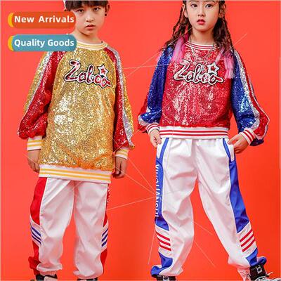 Boys sequins permance clothes girls personalized walk tide c