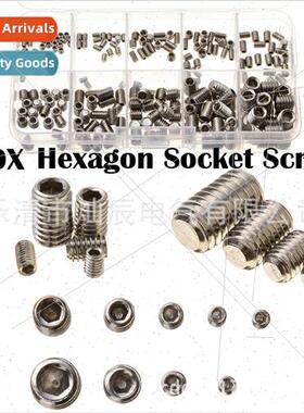 220PCS stainless steel hexagon socket set screws wh flat poi
