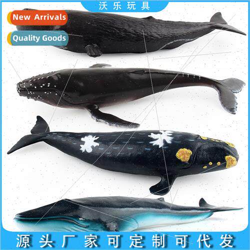 Cotton soft plastic simulation model toys washable whale orc