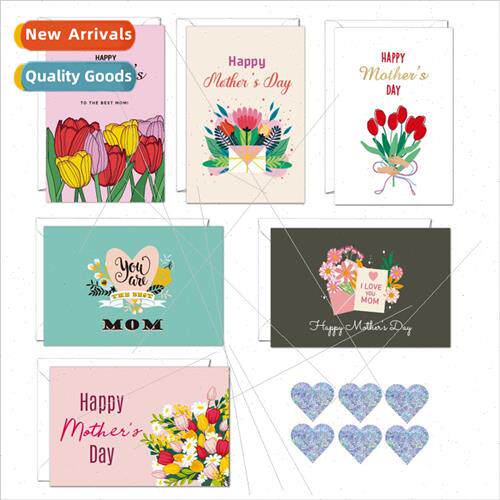 Mother Day Greeting Card mple English wh Envelope Stickers T