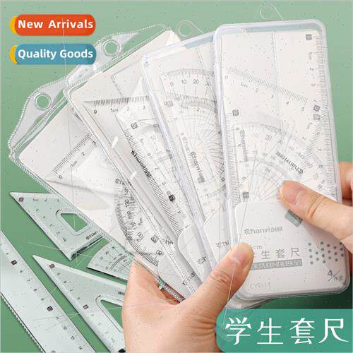 15cm Ruler Exam Set Trigonometry Protractor Circular Ruler T