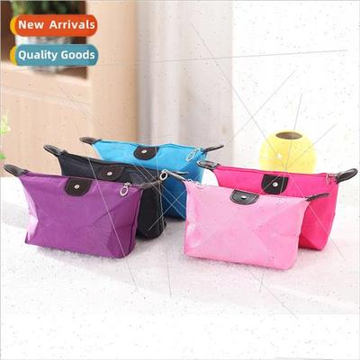 Candy Color Folding Dumpling Bag Korea Cute Dumpling Cosmeti