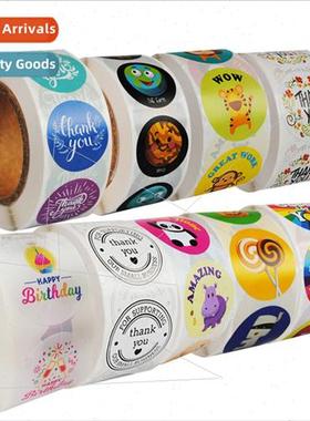 thank you stickers适用kids cartoon animal reward labels Hall
