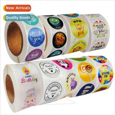 thank you stickers适用kids cartoon animal reward labels Hall