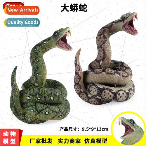 Animal toys solid tan python tan boa python model novelty sp