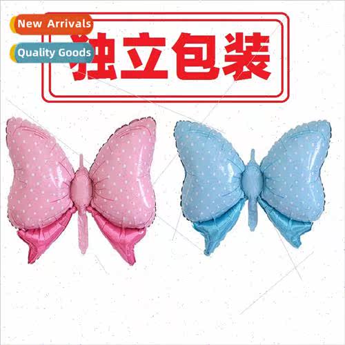 Aluminum film balloon new shape candy color bow aluminum foi