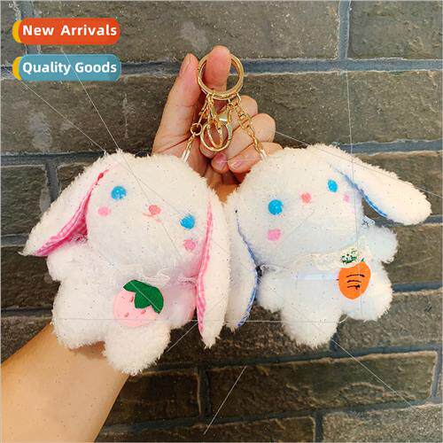 Satchel dangling ear rabb doll doll cute bag pendant plush t