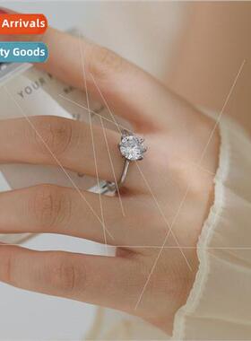 Europe trend vintage simple ins zirconia engagement ring适用