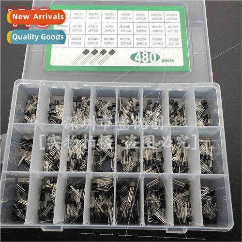 24 kinds 480 inline transistors box set TO-92 wh 24 cells tr