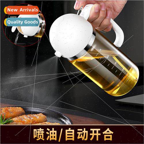 Automatic opening closing glass oil spray bottle oil bottle