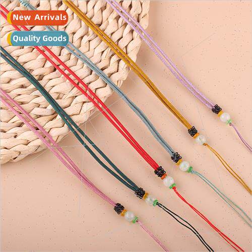 8mm jade bead necklace rope handmade necklace rope适用men wo