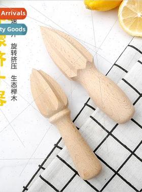 Beechwood Lemon Squeezer Manual Solid Wood Lemon Cone Juicer