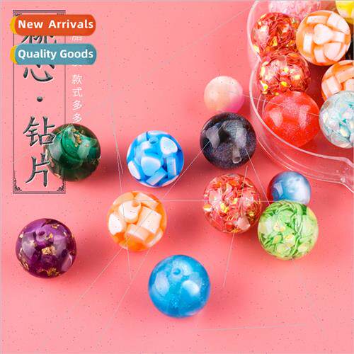 Peach heart diamond pcs round beads color plated straight ho
