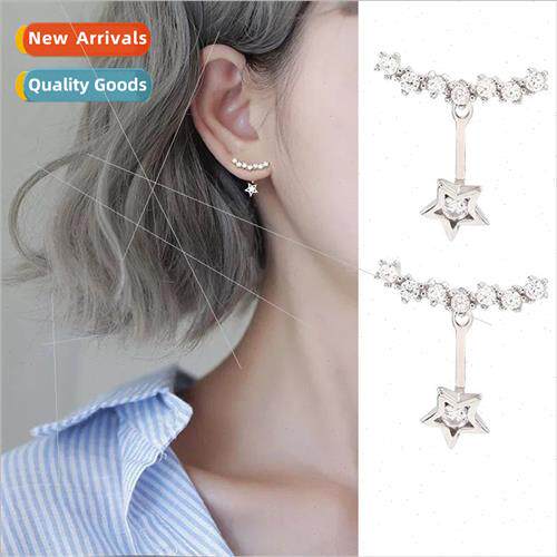 Koreaa two wear earrings female wild silver needle earrings