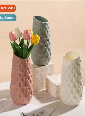 Plastic vase creative slant mouth vase fashion simple drop-p
