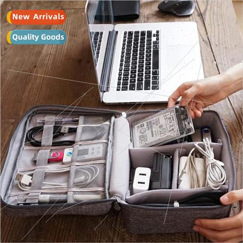 Data cable organizer bag cationic polyester multifunctional