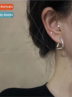Fashion metal earrings适用men women earrings geometric irreg