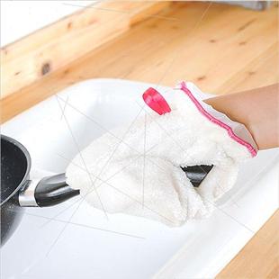 Multifunctional housework bamboo fiber dishwashing gloves kc