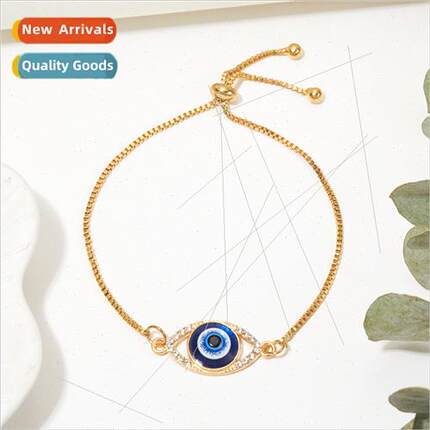 Fashion Skeleton Eyes Bracelet Devil Eyes Diamonds Pull Out