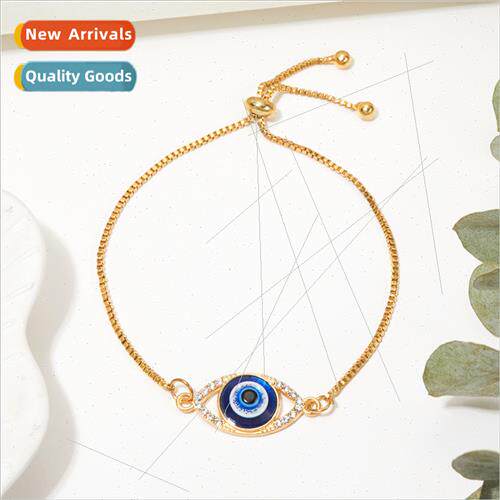 Fashion Skeleton Eyes Bracelet Devil Eyes Diamonds Pull Out
