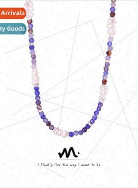 Europe che Natural Faceted Agate Stone Handmade Beaded Neckl