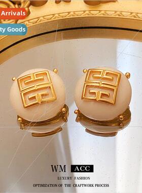 lver Needle Engraved Flower Circle Earrings Used Earrings ch