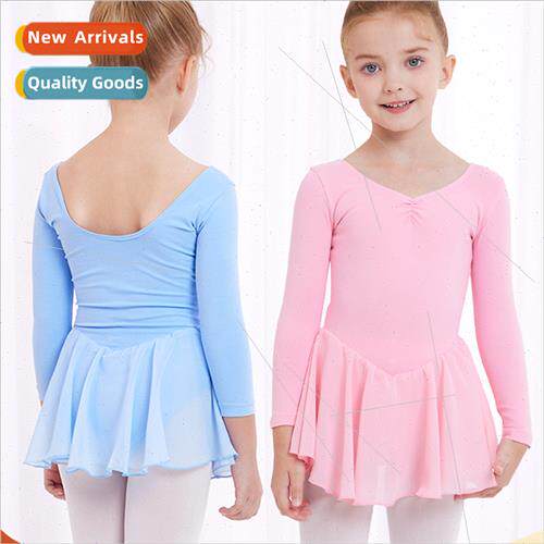 wear children girls practice clothes fall long-sleeved balle