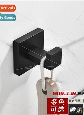 304 black single hook wall-hanging perated square thickened