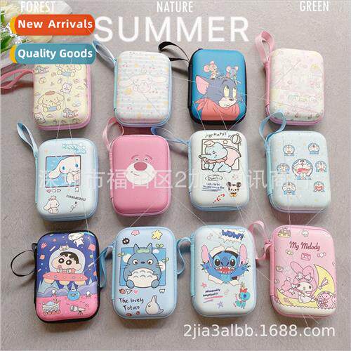Large cartoon rectangular hard disk organizer bag coin purse