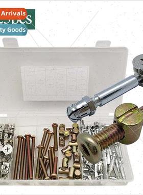 125pcs boxed 3-in-1 connectors closet cabinet latch eccentri