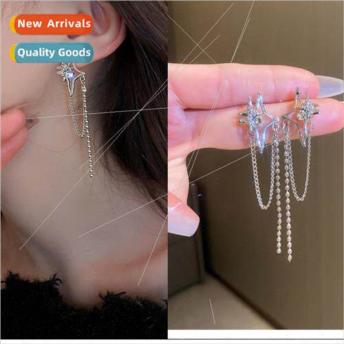 925 silver needle mangosteen tassel earrings Korea ins cold