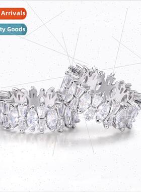 New fashion Europe IOU  full diamond ring female niche