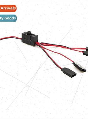 TRX-4 SCX10 Y cable with switch Light cable适用tanker tram c