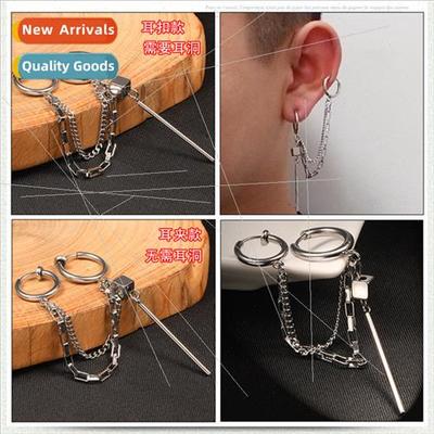 Europe ear clip male rock hipster earrings whout ear holes e